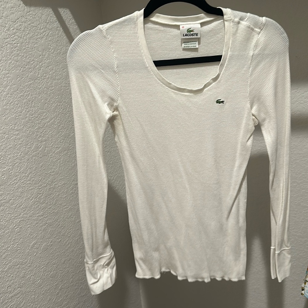 White LACOSTE thermal